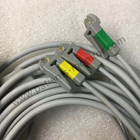 GE Care Fusion EKG Bakım Kablosu Entegre Kavrayıcı Kurşun Telli 3 Kurşun IEC 3.6m 12ft REF 2021141-002 2017004-003