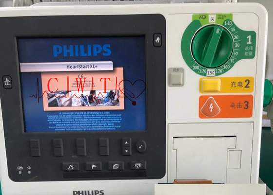 12.1in 1024x768 Philip XL Kullanılmış Defibrilatör Makinesi Yazıcı 1.2KG Ağırlık